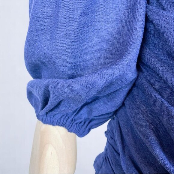 NWT Elliatt Saga Linen Mini Dress - Navy - Picture 10 of 10